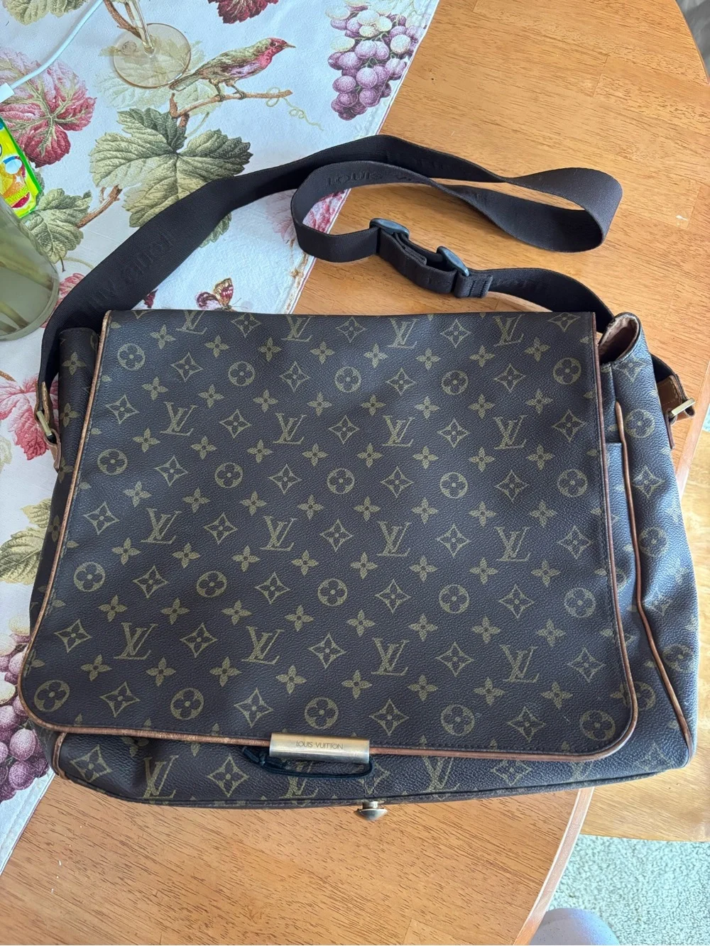 Louis Vuitton Monogram Canvas Messenger Bag in Brown and Tan